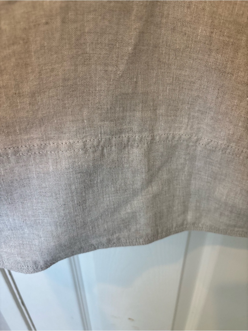 Madewell Sleeveless Mini Shift Dress in Light Beige Linen Transitional - Picture 7 of 11
